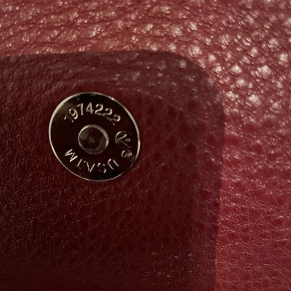 NEW Rebecca MinkOff Small Regan Deep Red Leather Convertible Clutch CrossBody - Picture 9 of 16